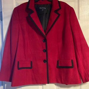 Beautiful black and red blazer!